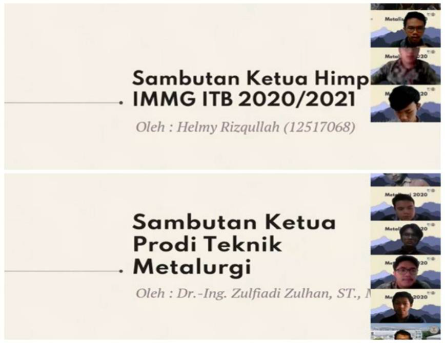 Pemberian kata sambutan.