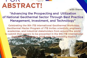 Call for Abstract 9th ITB International Geothermal Workshop 2020