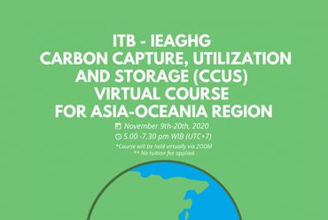 ITB – IEAGHG Virtual CCS/CCUS, Course fos Asia-Oceania Region