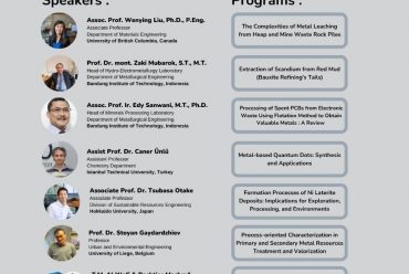 International Webinar 2021 : Managing Mine and Metallurgical Wastes for a Sustainable Metal Industry : Volarization and Remediation