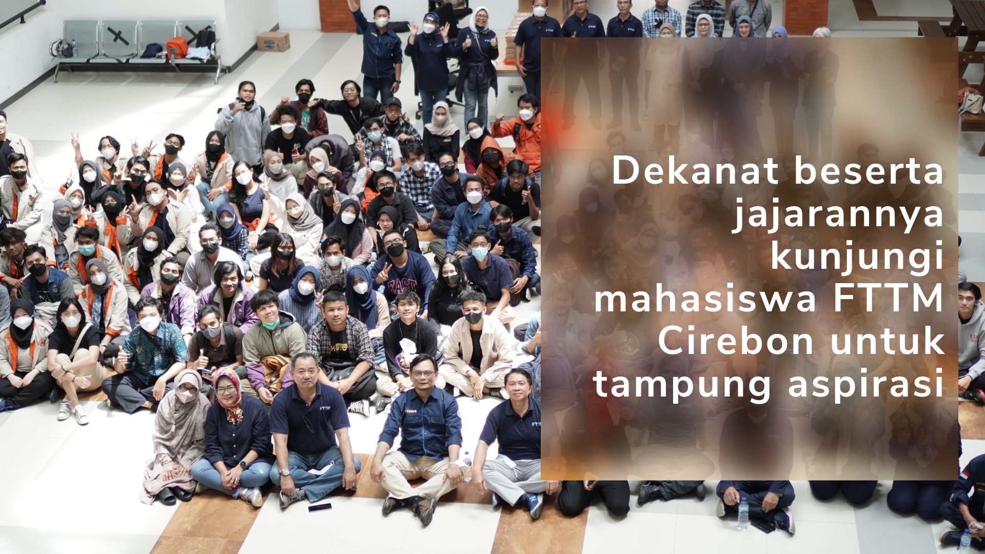Dekanat beserta jajarannya kunjungi mahasiswa FTTM Cirebon untuk tampung aspirasi