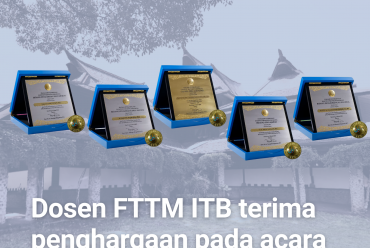 Dosen FTTM ITB Terima Penghargaan pada Acara Sidang Terbuka ITB Dies Natalis ke-66